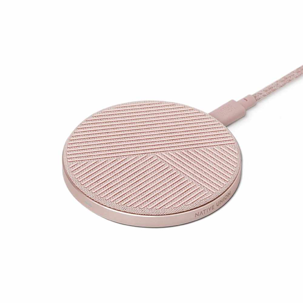 Native Union - Drop Qi Wireless Charger Fabric 10W V2 Rose
