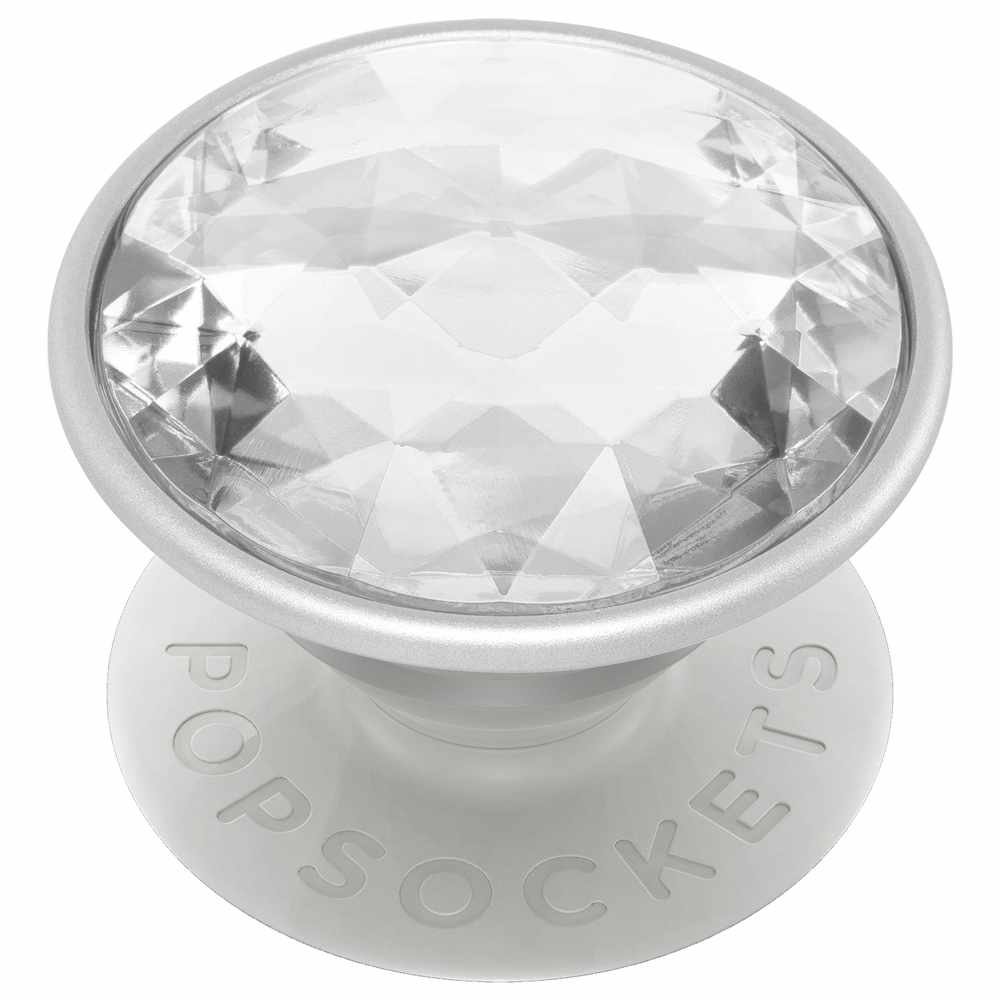 PopSockets - PopGrip Disco Crystal Silver