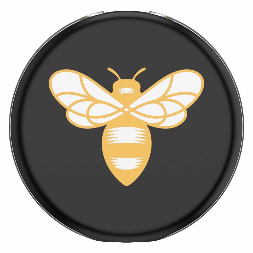 PopSockets - PopGrip Lips - Burt's Bees Bee Logo Black