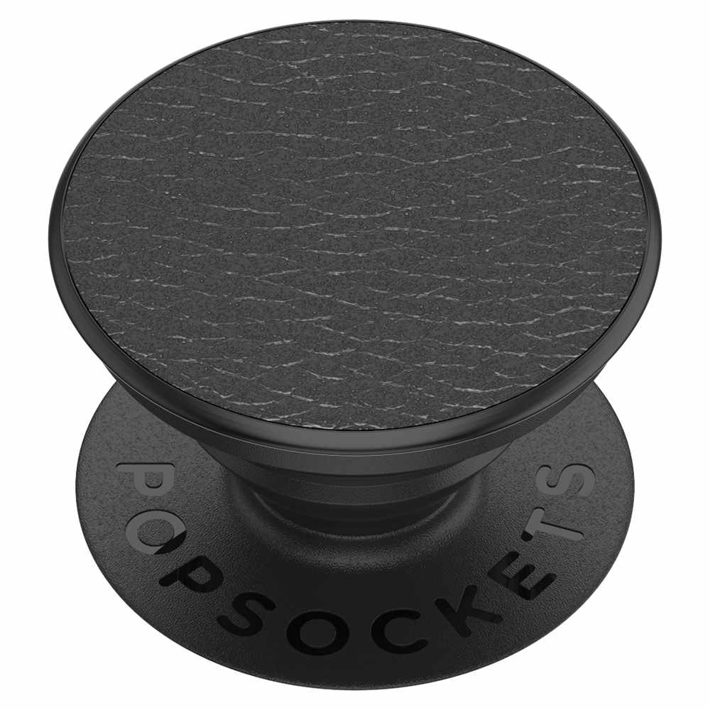 PopSockets - PopGrip Peeble Vegan Leather Black