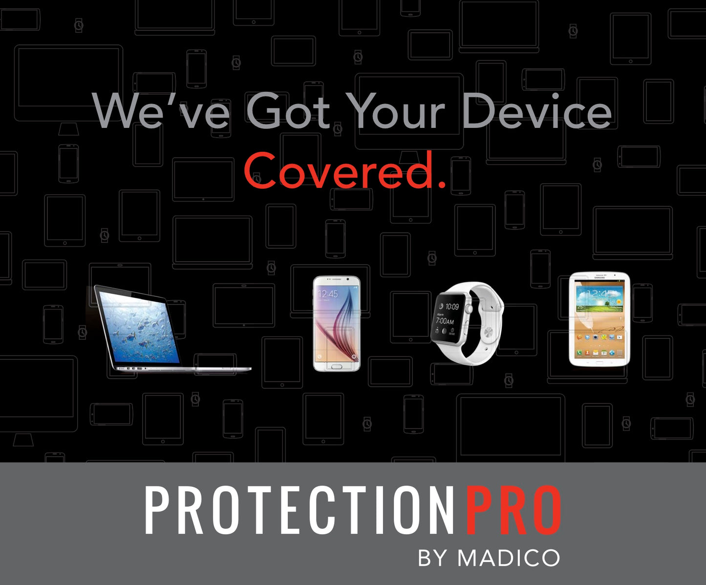 ProtectionPro Screen Protector Small - Privacy Film