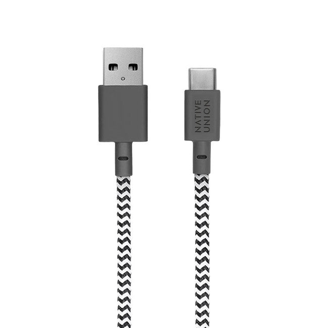Native Union - Belt Charge/Sync Cable USB-C 4ft Zebra